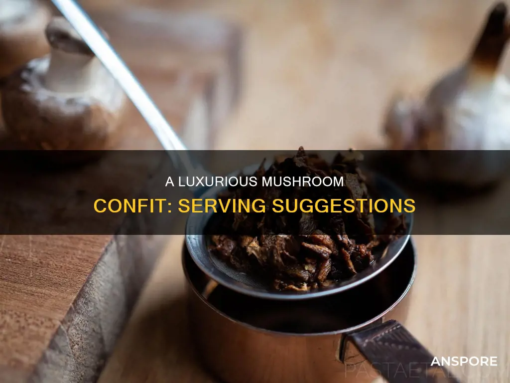 how to serve mushroom confit