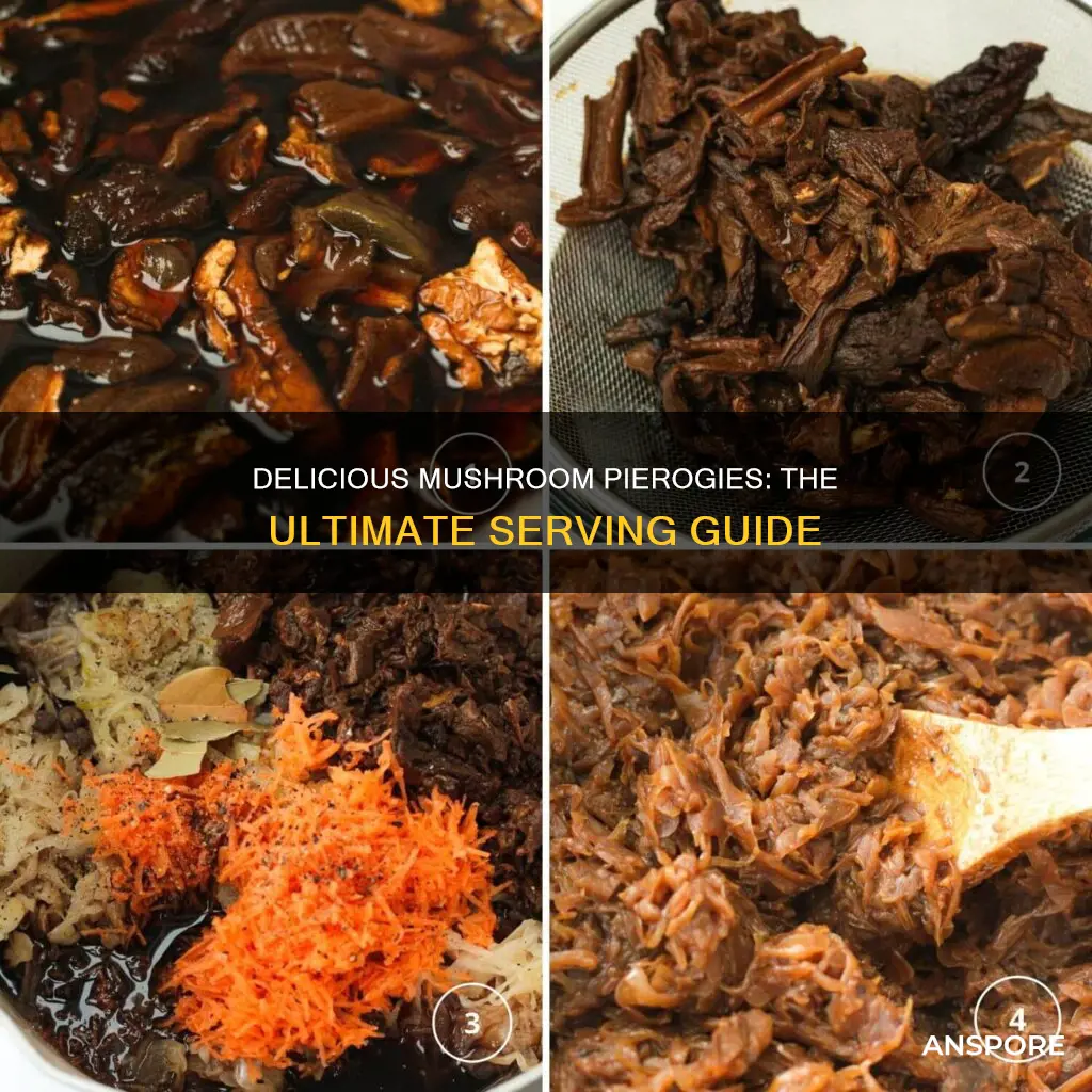 how to serve mushroom pierogies