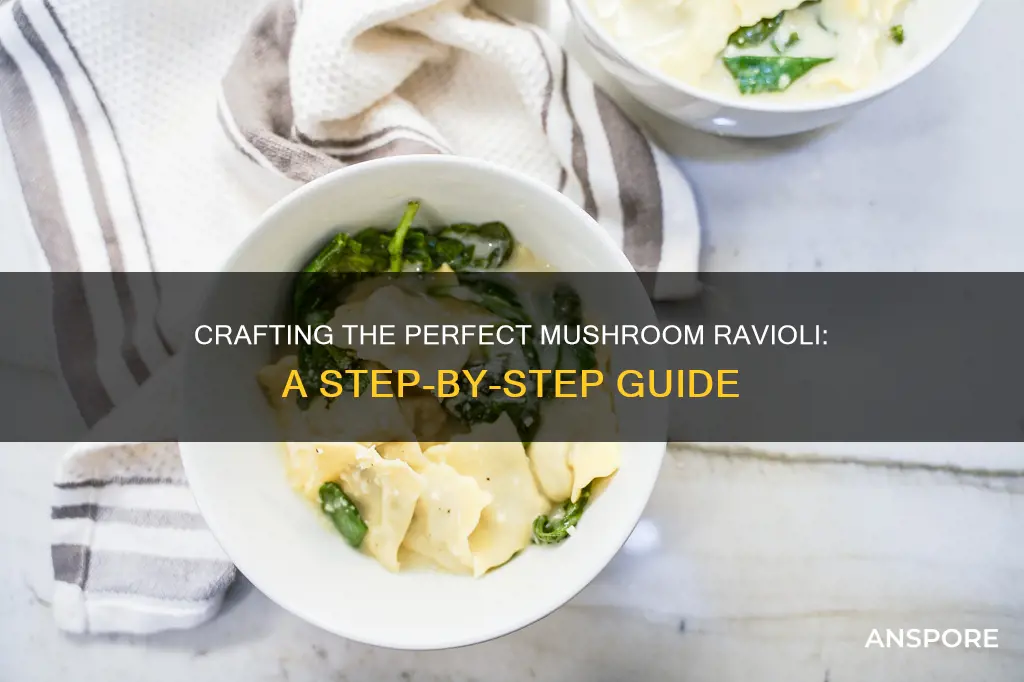 how to serve mushroom ravioli