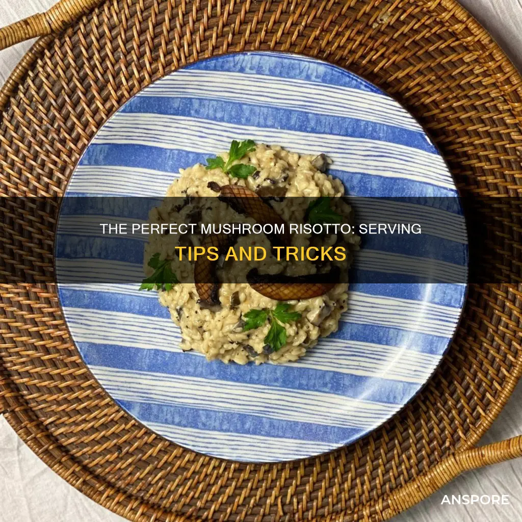 how to serve mushroom risotto