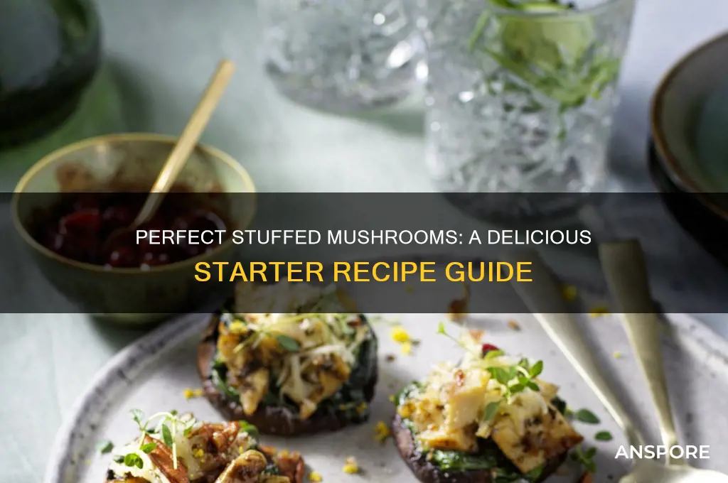 how to serve stuffed mushrooms as a starter