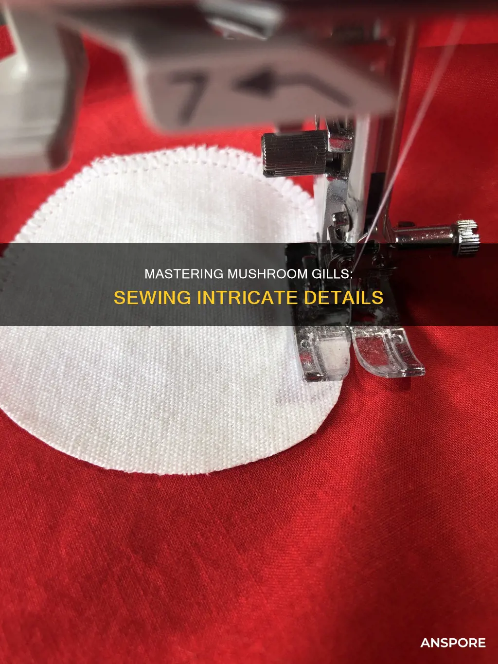 how to sew mushroom gills