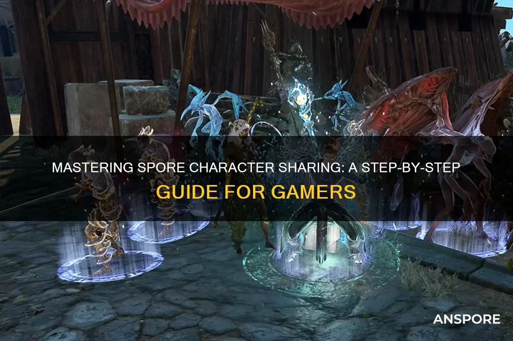 how to share spore characters