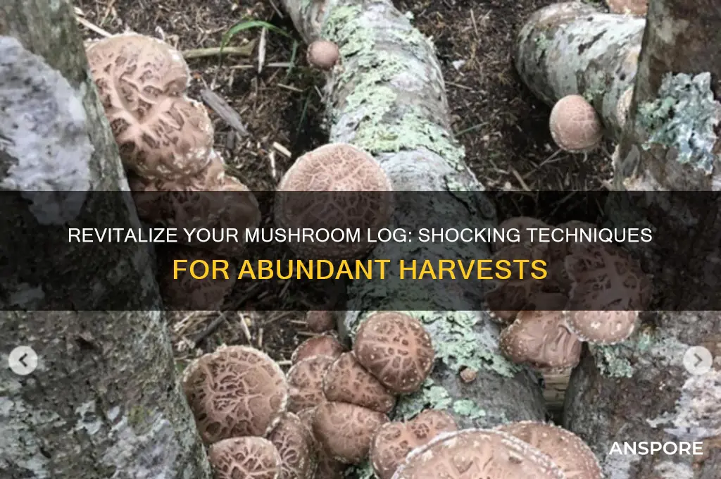 how to shock a mushroom log
