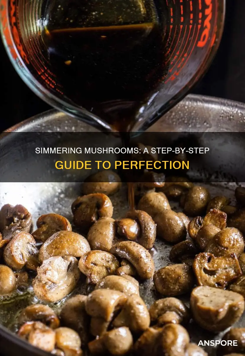 how to simmer mushrooms