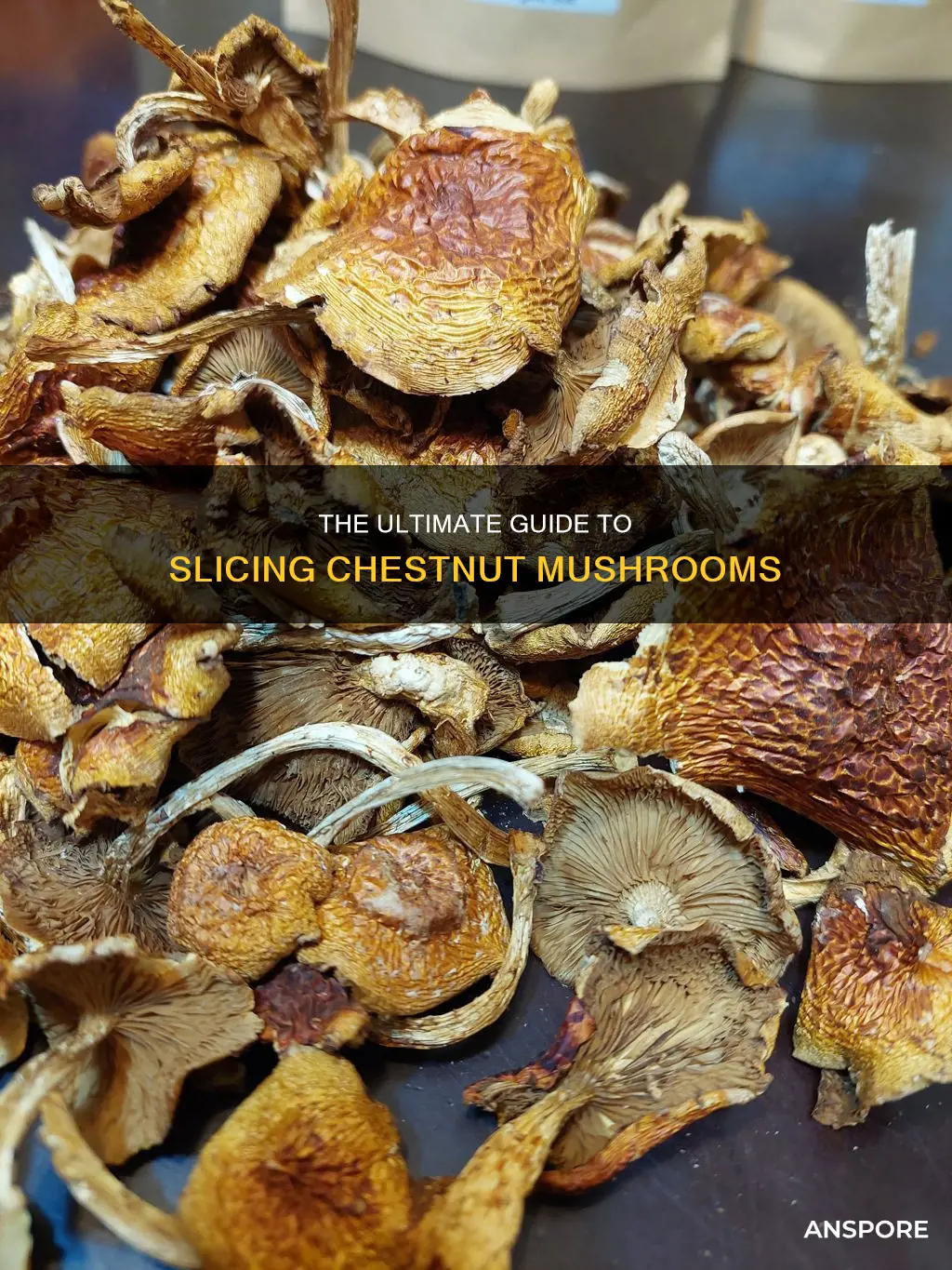 how to slice chestnut mushrooms