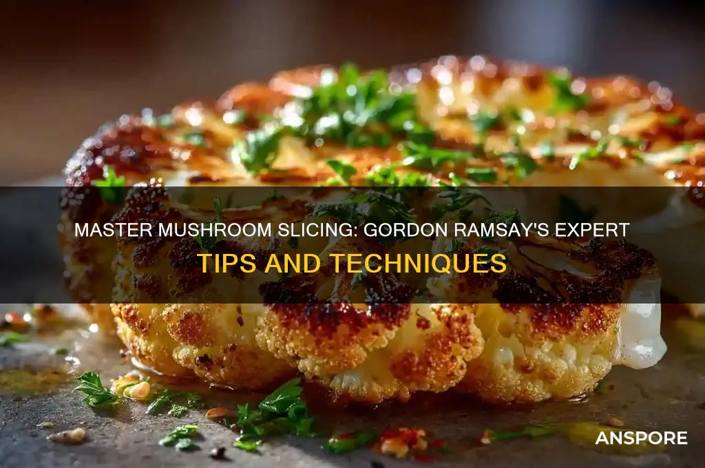 how to slice mushrooms gordon ramsay