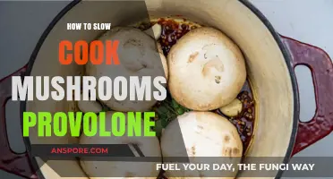 Slow Cooked Mushrooms with Provolone: A Creamy, Cheesy Delight