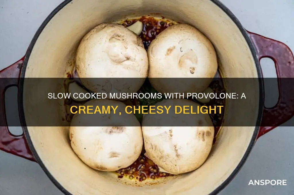 how to slow cook mushrooms provolone