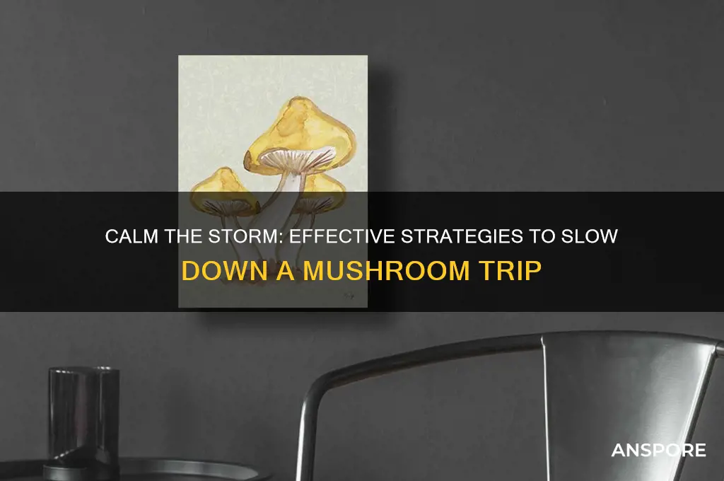 how to slow down a mushroom trip
