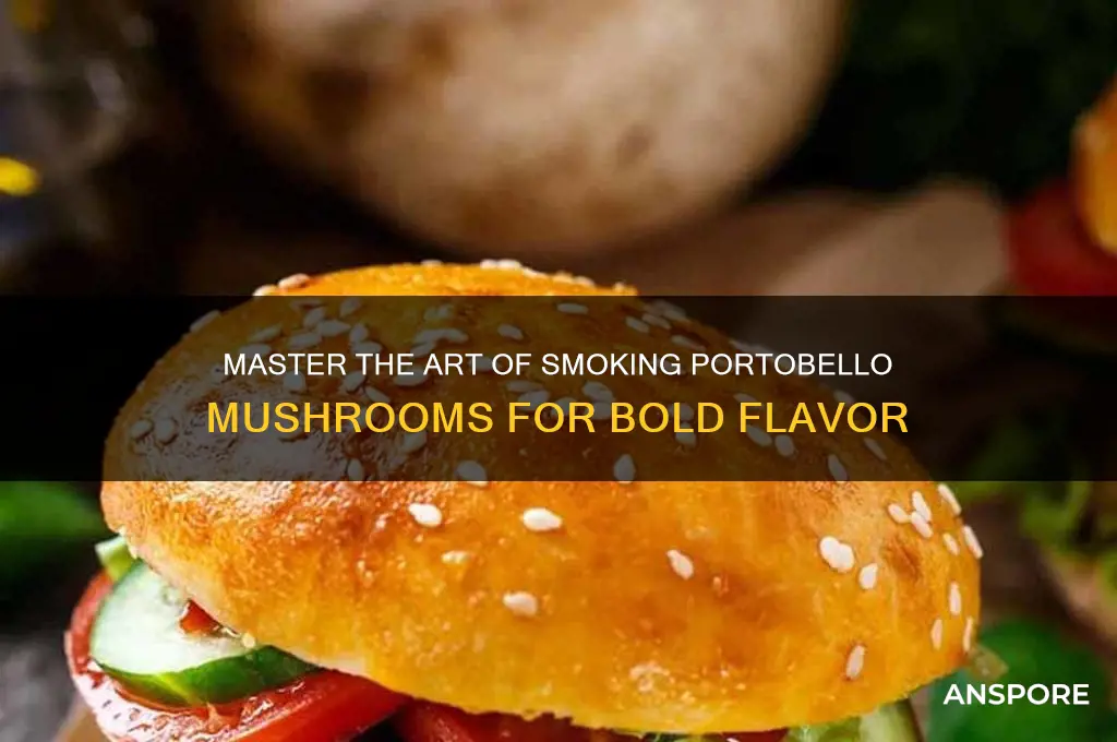 how to smoke a portobello mushroom