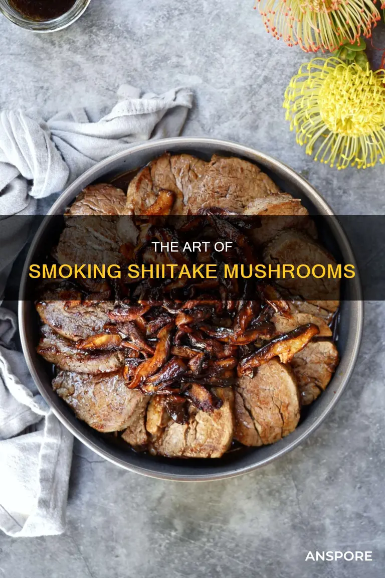how to smoke shiitake mushrooms