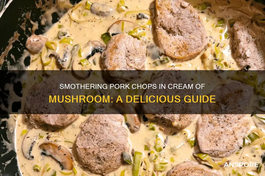 how to smother pork chops with cream of mushroom