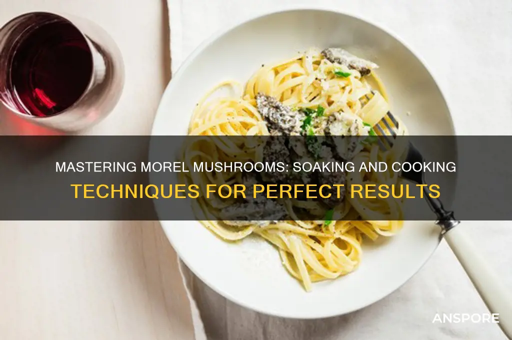 how to soak and cook morel mushrooms