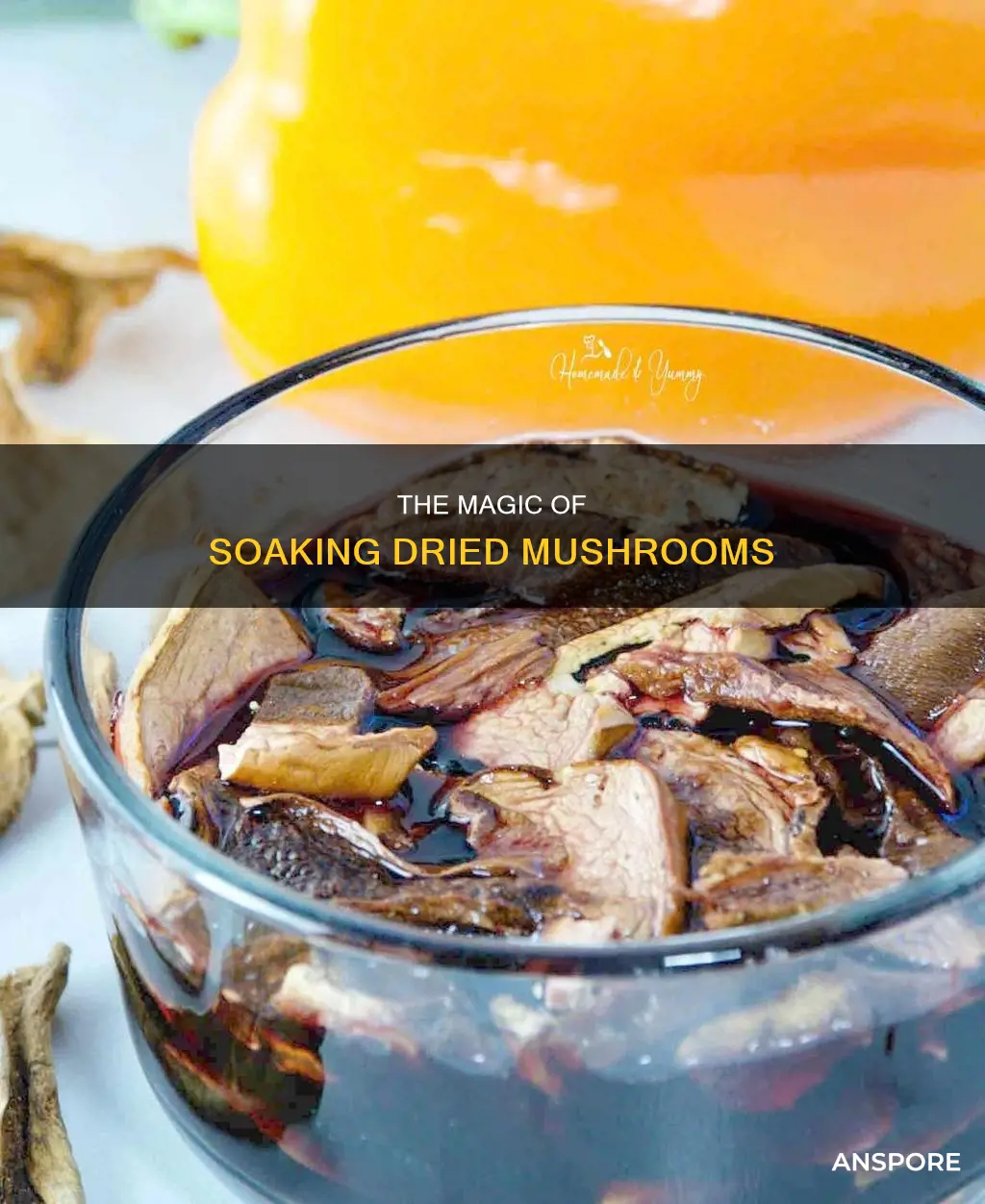 how to soak dried mushrooms