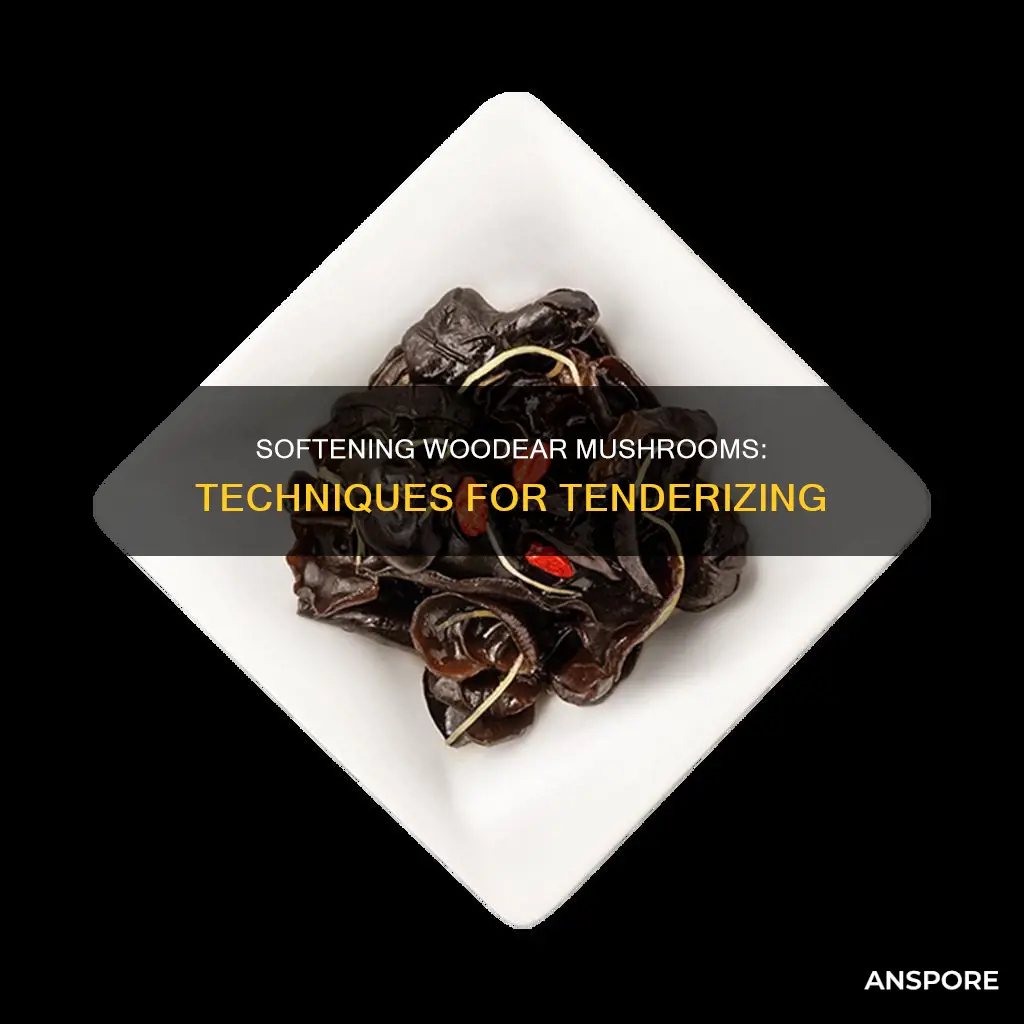 how to soften woodear mushrooms