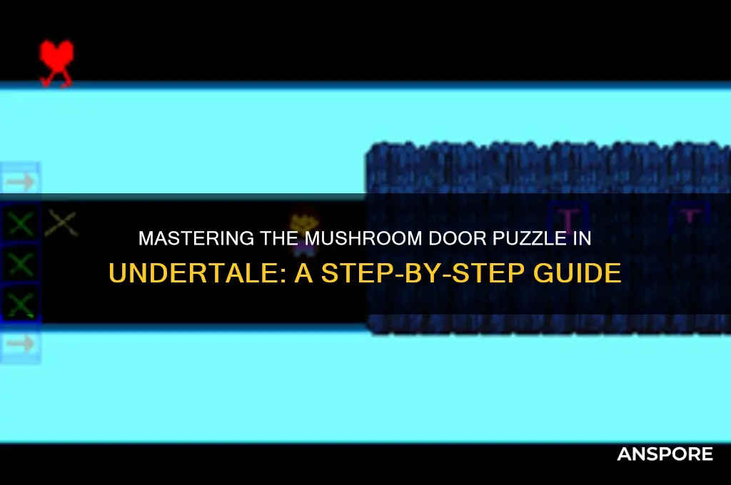 how to solve mushroom door puzzle in undertale