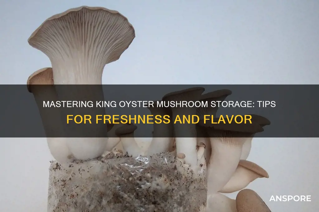 how to sore king oyster mushrooms