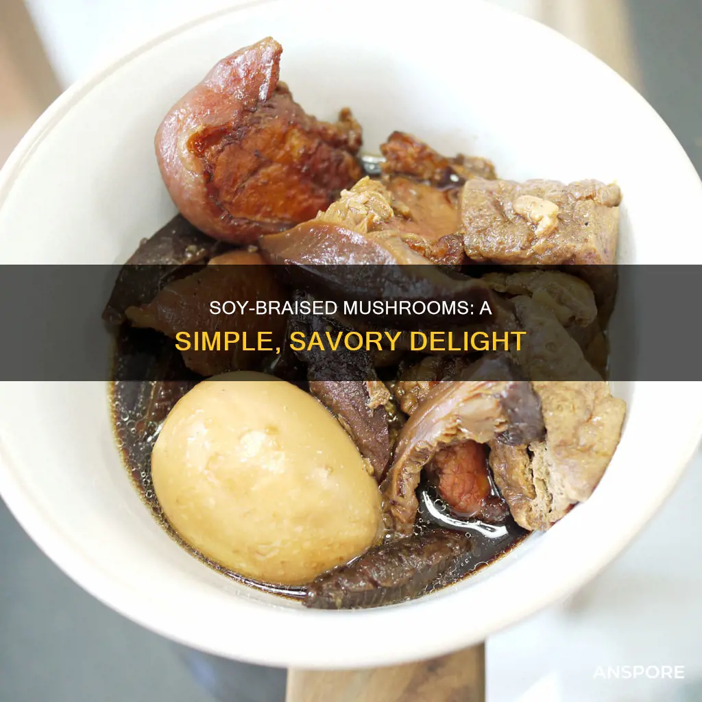 how to soy braise mushrooms