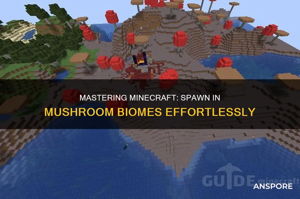 how to spawn in a mushroom biome