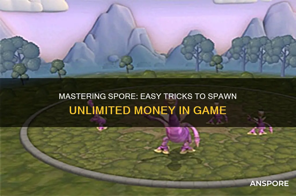 how to spawn in money spore