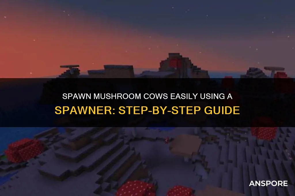 how to spawn mushroom cow with a spawner