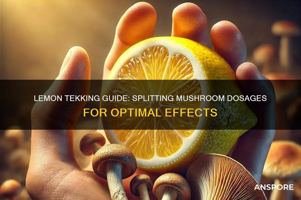 how to split mushroom dosage lemon tekking