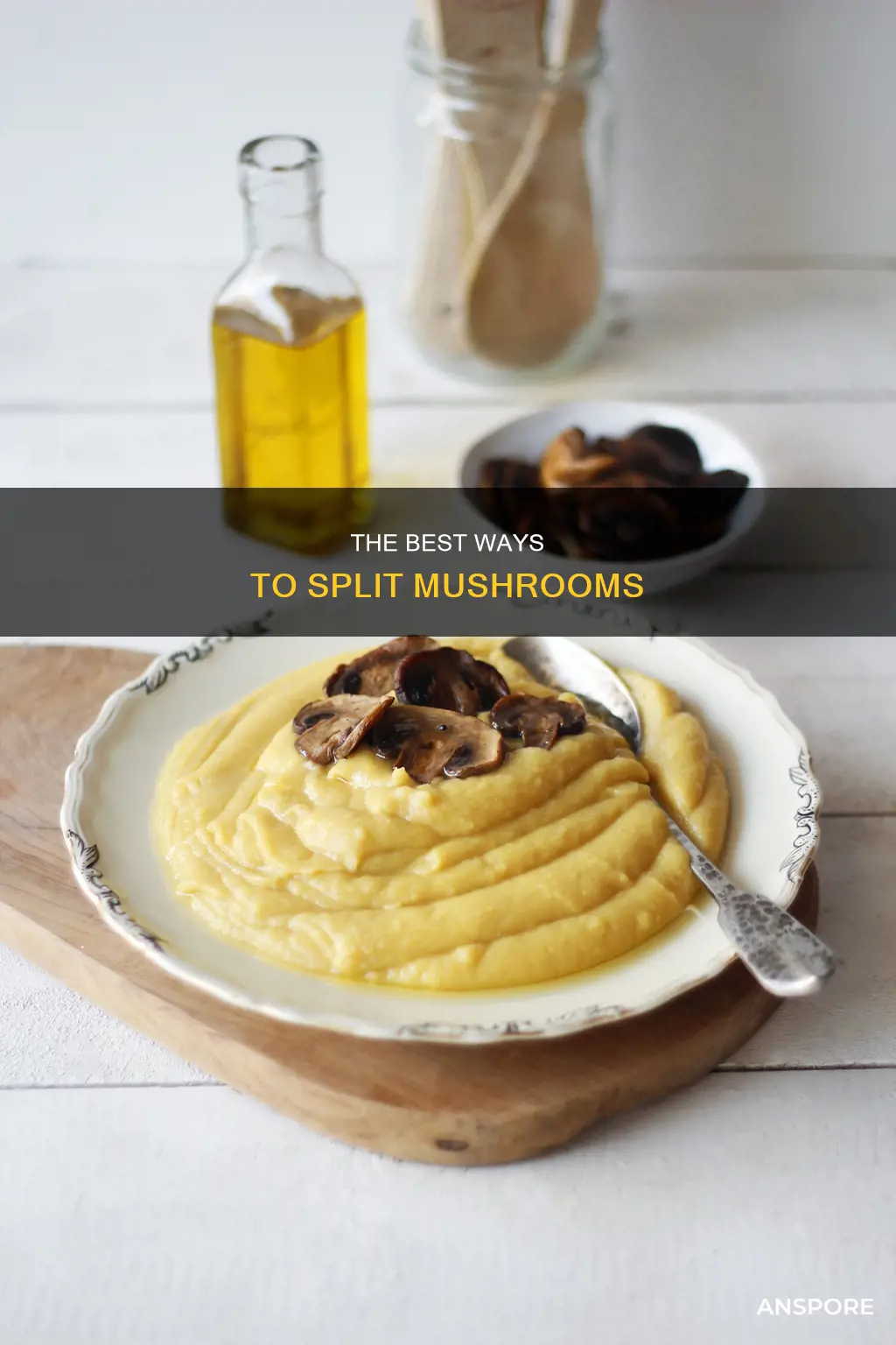 how to split mushrooms