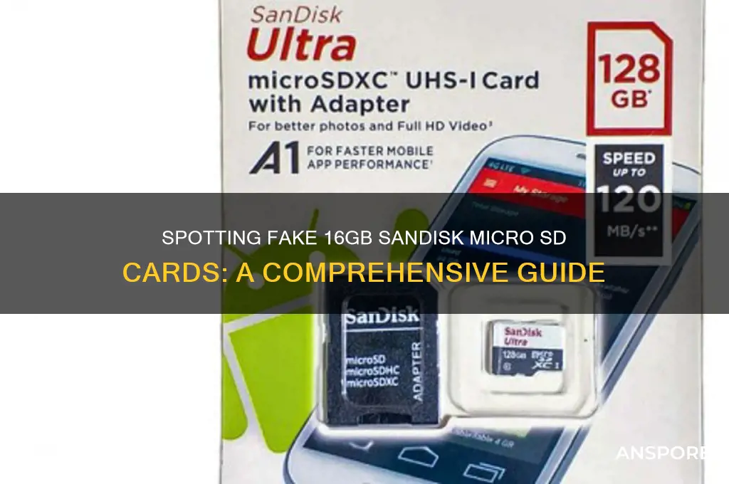 how to spor a fake 16gb sandisk micro sd card