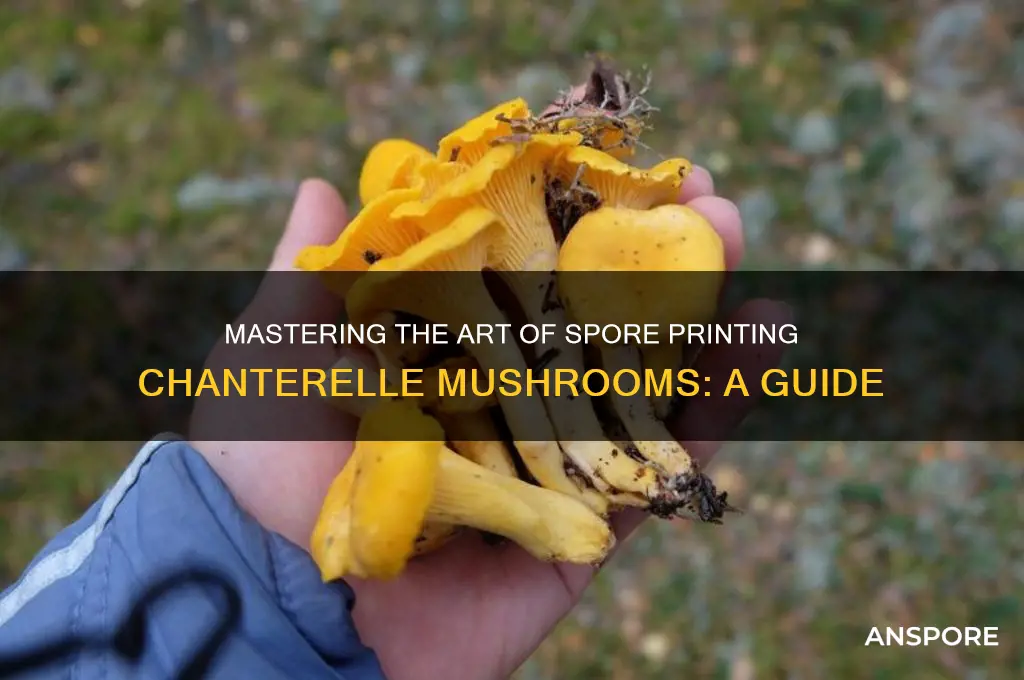 how to spore print chanterelle