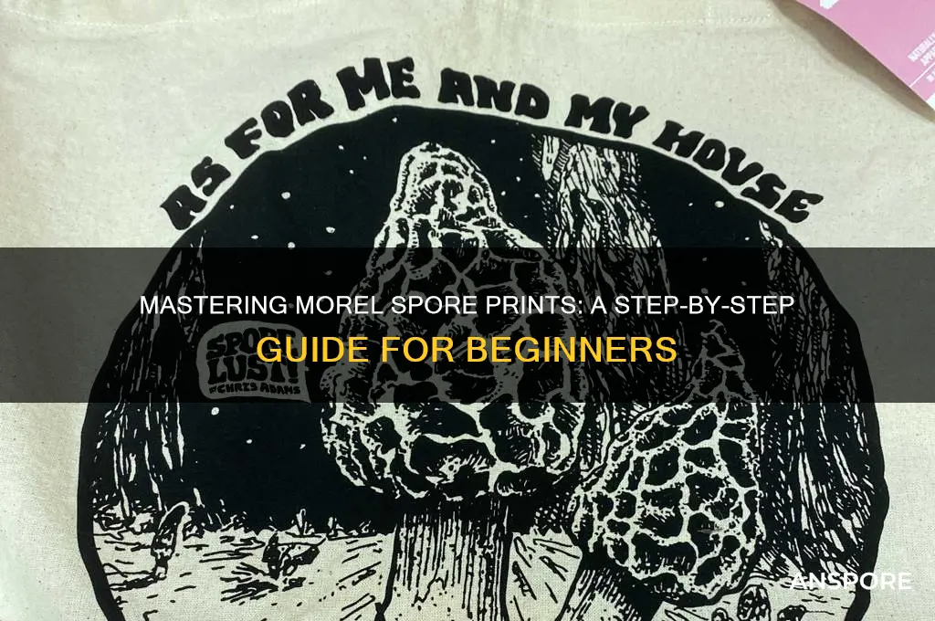 how to spore print morel