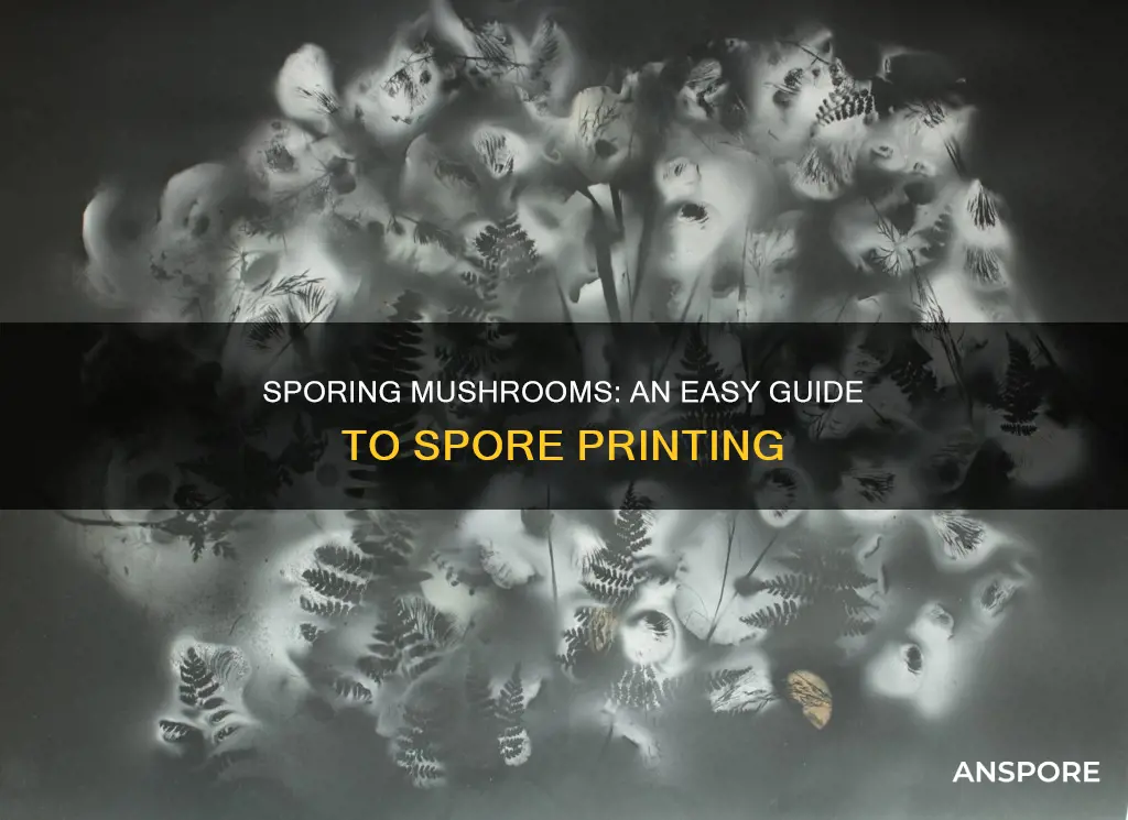 how to spore print mushroom