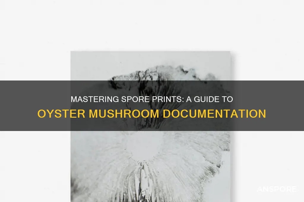 how to spore print oyster mushrooms