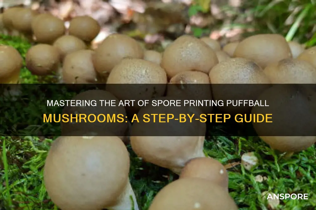 how to spore print puffball