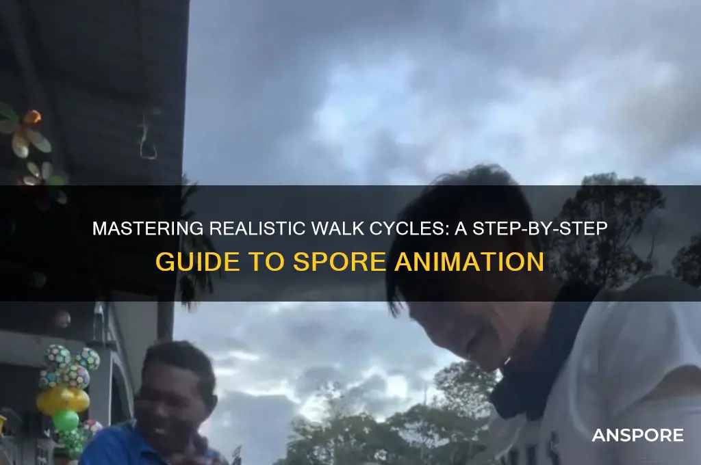 how to spore realistic walk