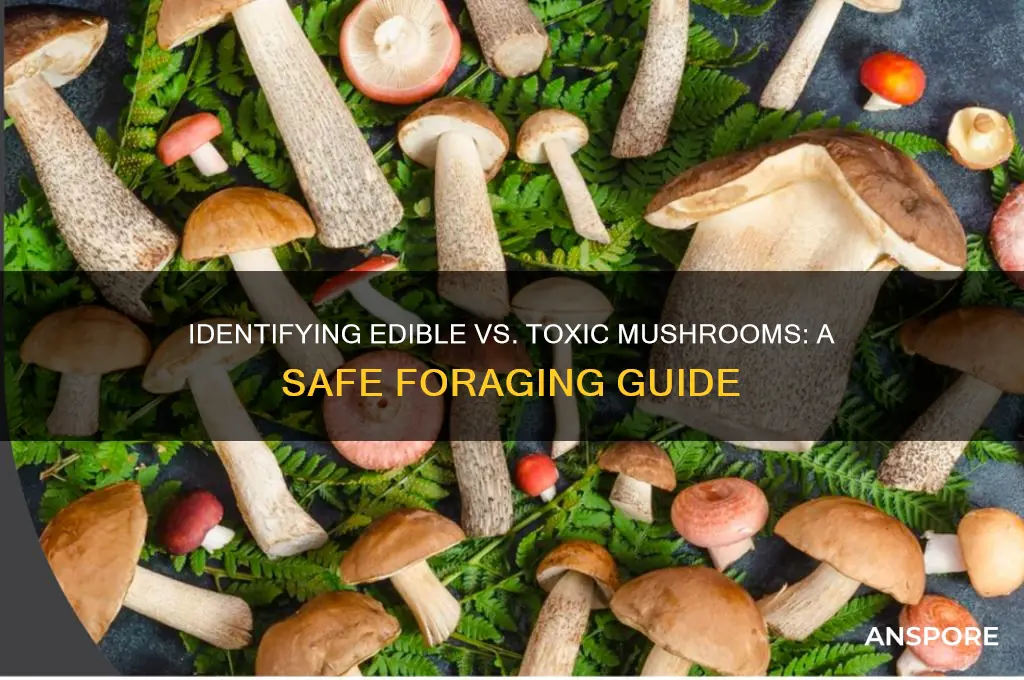 how to spot the difference between real and poisonous mushrooms