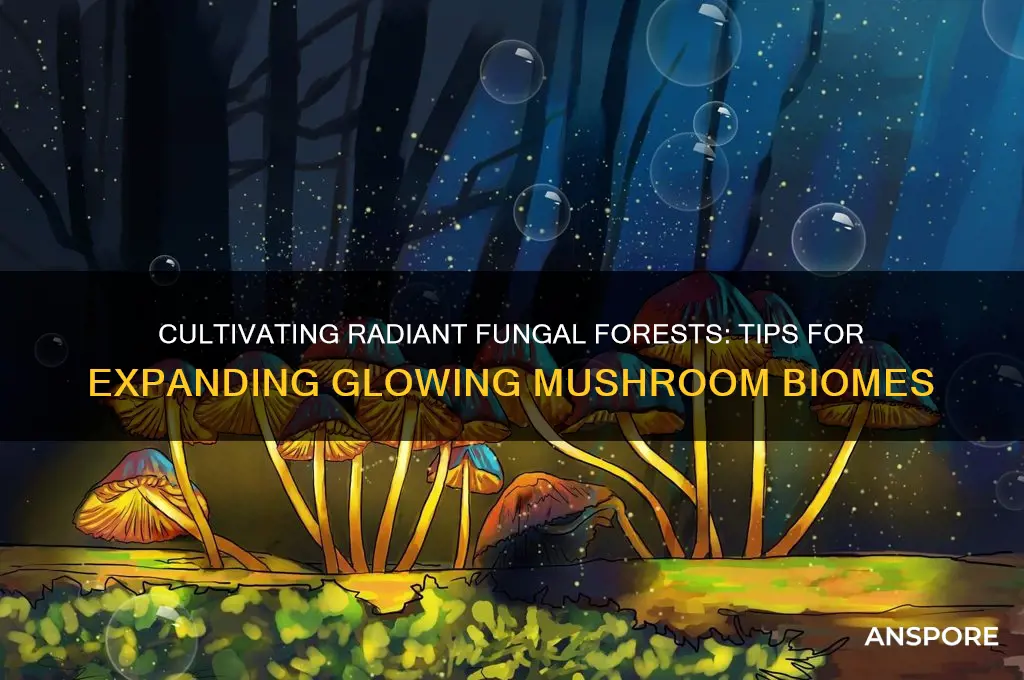 how to spread glowing mushroom biome