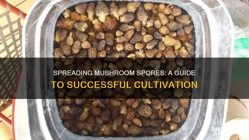 how to spread mushroom spores