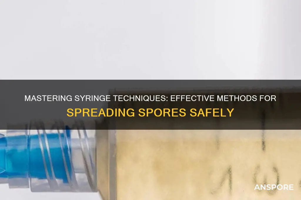 how to spread spores with syrin