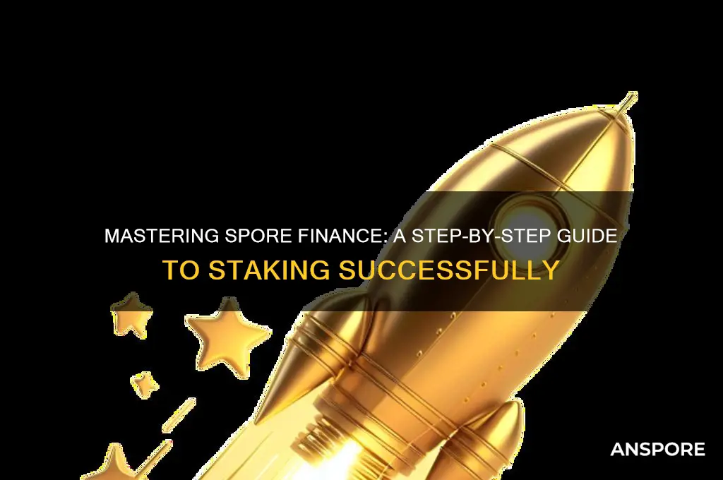 how to stake spore finance