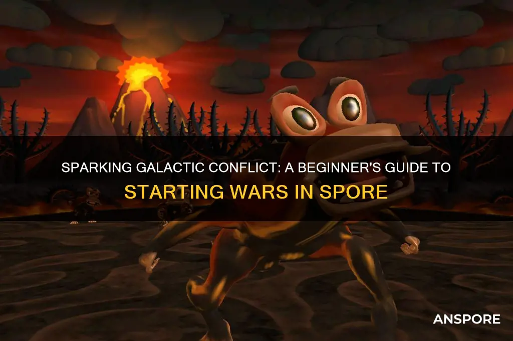 how to start a war in spore