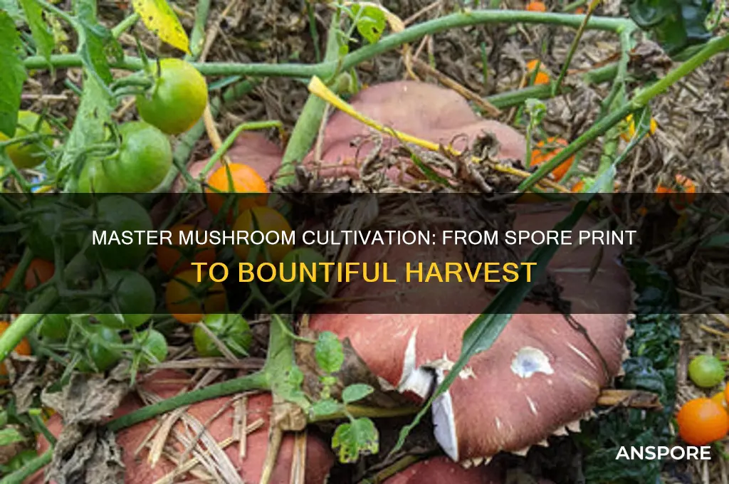 how to start and grow mushrooms from a spor print