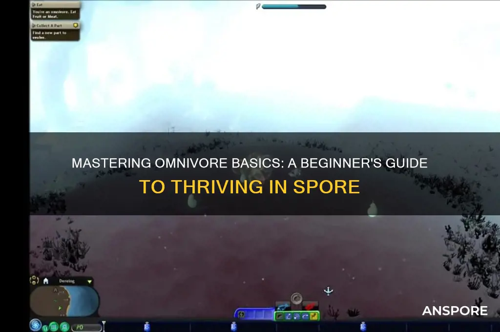 how to start off as an omnivore in spore