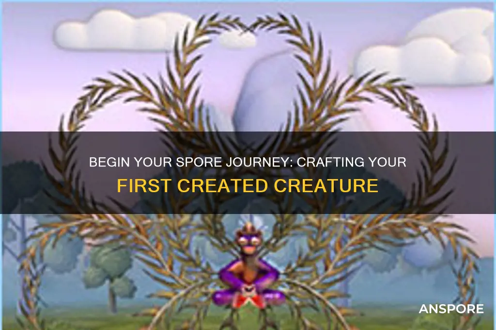 how to start off as created creature spore