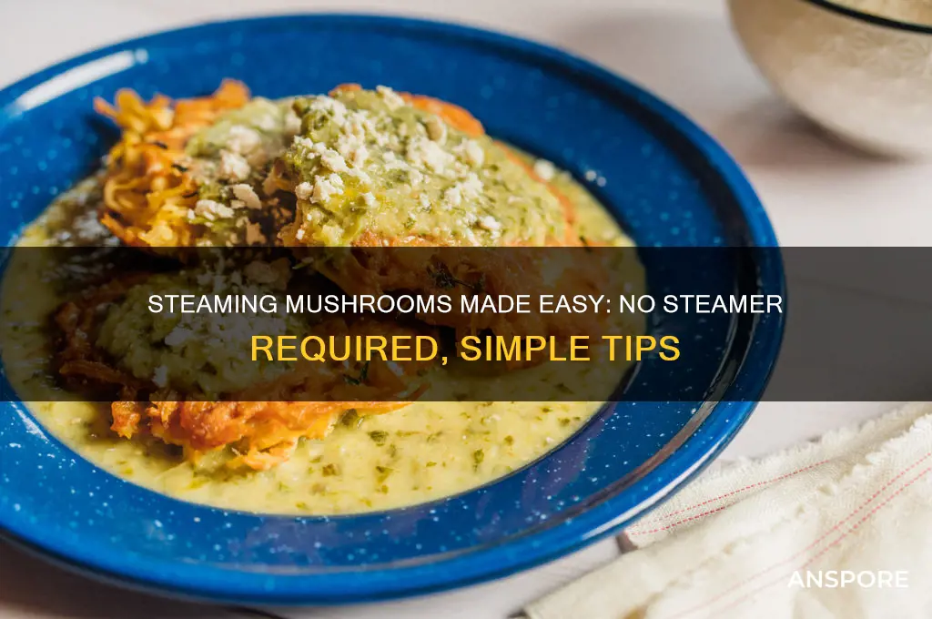 how to steam mushrooms without a steamer