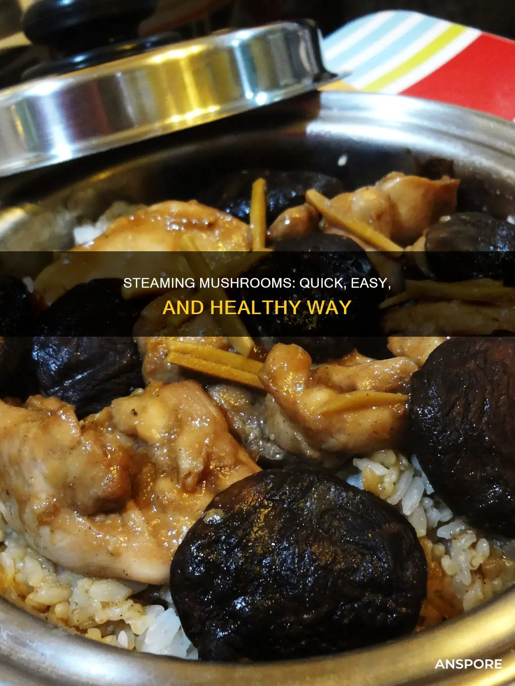 how to steam sliced mushrooms