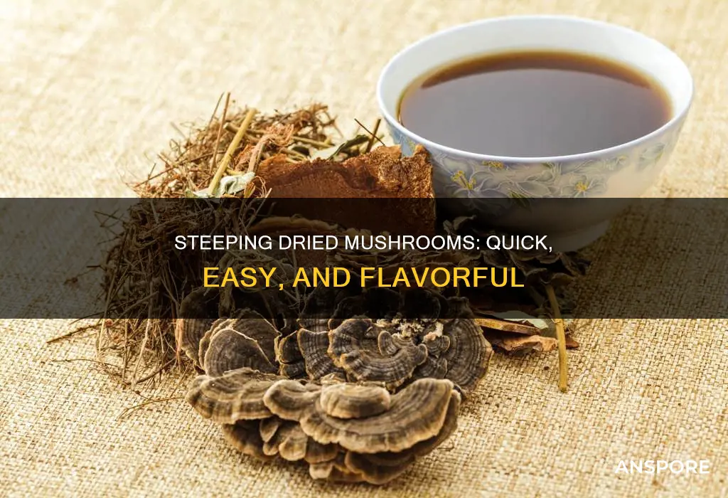 how to steep dried mushrooms