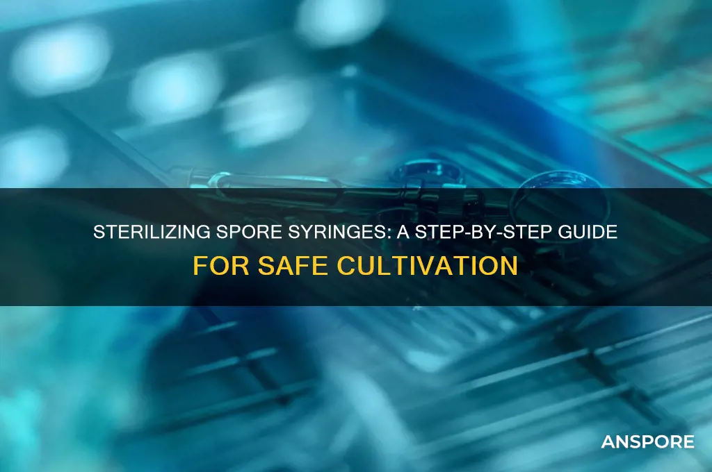 how to sterilize a spore syringe