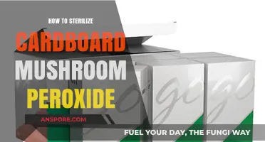 Sterilizing Cardboard for Mushroom Cultivation with Hydrogen Peroxide