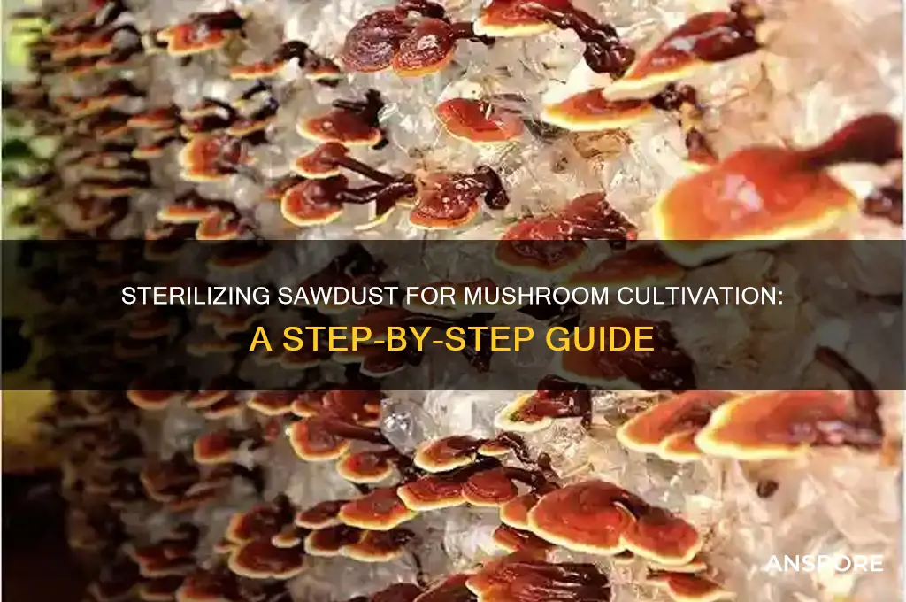 how to sterilize sawdust for mushroom cultivation